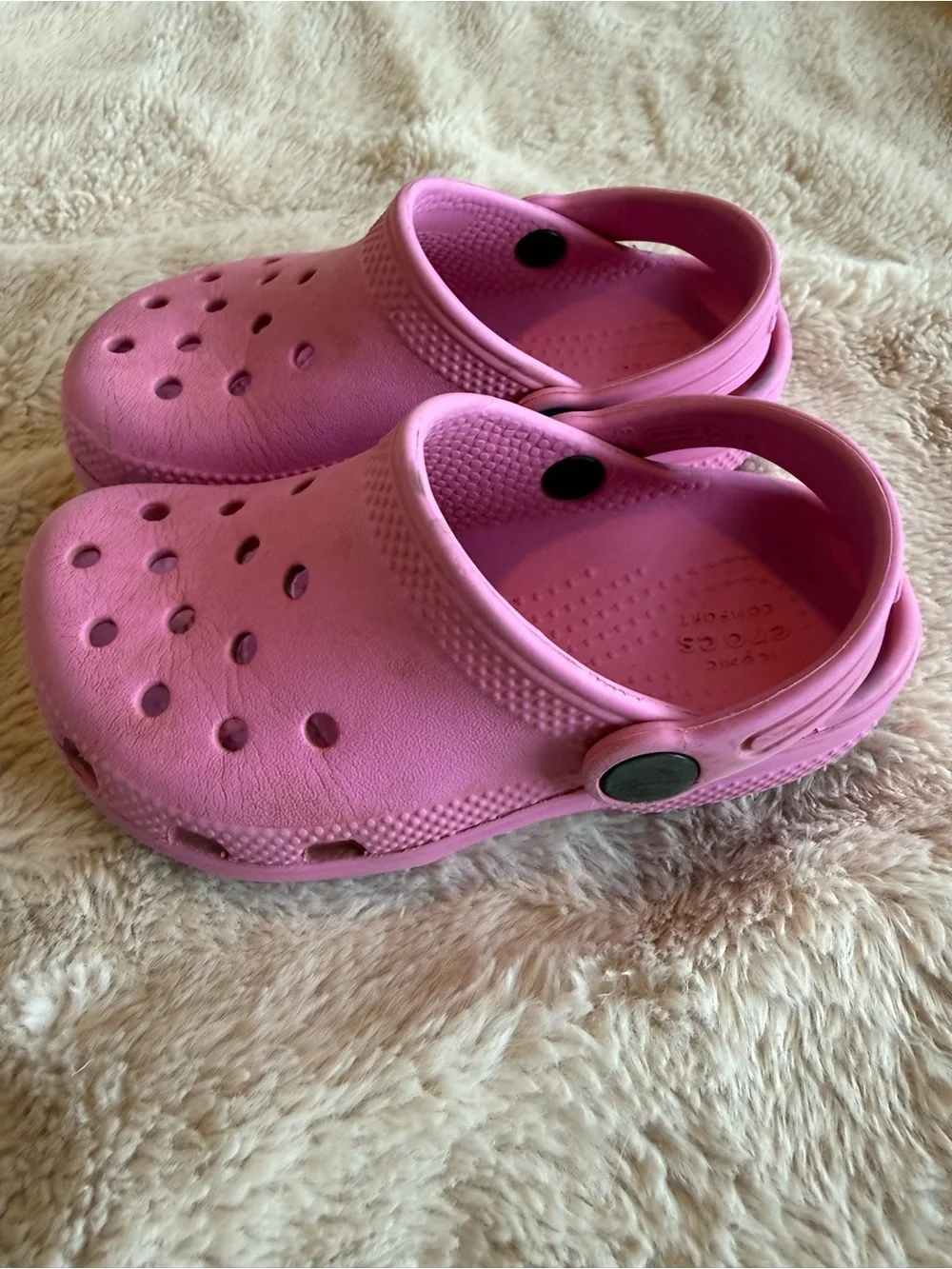 Crocs Kids' Classic Clog Slip-On Lightweight Pink Sandals Sz C9